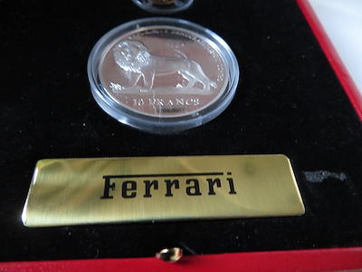 UNC / PROOF / Ferrari set : Congo 10 francs 2004 + 20 francs 2004