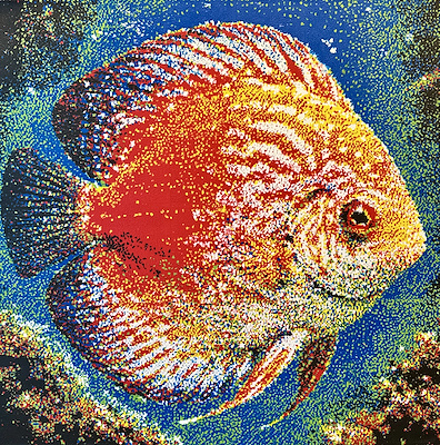 Zafer Çalışkan imzalı tablo — Akrilik Boya, 120×120 cm, 10.000 TL müzayede satışı