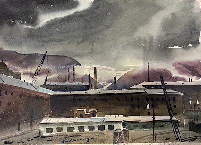 Victor Vasilyevich Ponomarev imzalı tablo — Karışık Teknik, 28×39 cm, 1.000 TL müzayede satışı