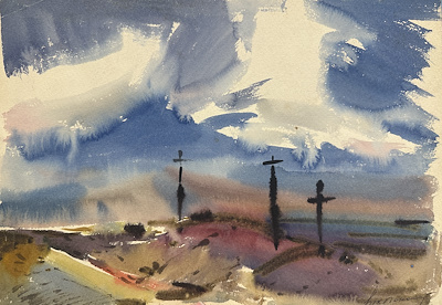 Victor Vasilyevich Ponomarev imzalı tablo — Karışık Teknik, 26×37 cm, 1.000 TL müzayede satışı