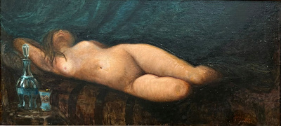 Cevat Göktengiz imzalı tablo — Yağlı Boya, 43×91 cm, 75.000 TL müzayede satışı