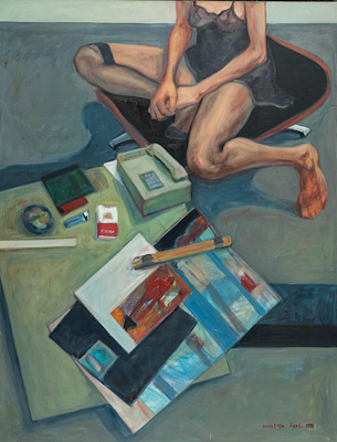 Mustafa Özel imzalı tablo — Yağlı Boya, 116×89 cm, 35.000 TL müzayede satışı