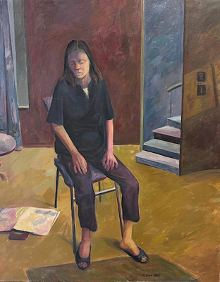 Mesut Eren imzalı tablo — Yağlı Boya, 100×80 cm, 7.000 TL müzayede satışı