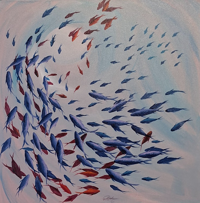 Aslı Aşkar imzalı tablo — Akrilik Boya, 60×60 cm, 20.000 TL müzayede satışı