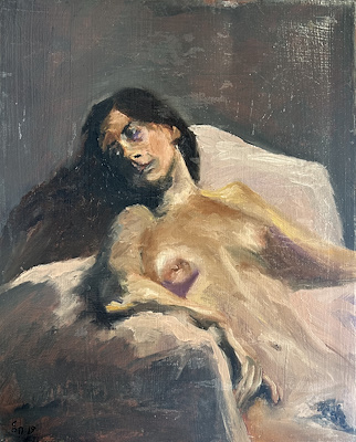Dimitris Papanikolaou imzalı tablo — Yağlı Boya, 50×40 cm, 2.000 TL müzayede satışı