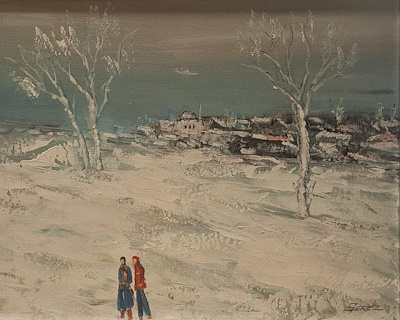 Habib Gerez imzalı tablo — Akrilik Boya, 40×50 cm, 15.000 TL müzayede satışı