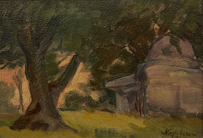 Nazlı Ecevit imzalı tablo — Yağlı Boya, 19×27 cm, 170.000 TL müzayede satışı