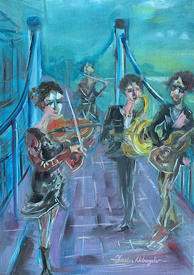 Yasin Akbaydar imzalı tablo — Yağlı Boya, 35×25 cm, 1.100 TL müzayede satışı