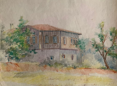 Sadık Göktuna imzalı tablo — 16×20 cm, 1.900 TL müzayede satışı