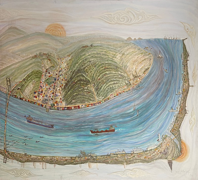 Yusuf Katipoğlu imzalı tablo — Yağlı Boya, 172×200 cm, 25.000 TL müzayede satışı