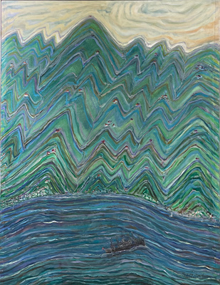 Yusuf Katipoğlu imzalı tablo — Yağlı Boya, 109×88 cm, 8.000 TL müzayede satışı