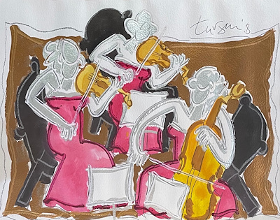 Adnan Turani-Karton Üzerine Karışık Teknik, 50 x 70 cm, 