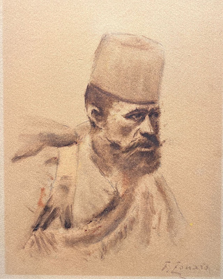 Fausto Zonaro (1854 - 1929) imzalı tablo — Karışık Teknik, 35×30 cm, 22.500 TL müzayede satışı
