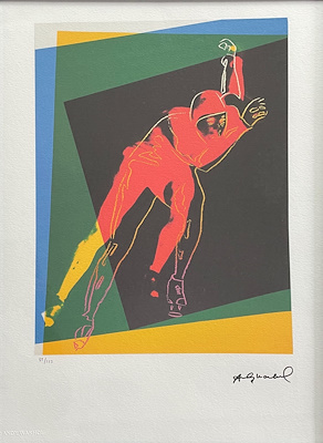 Andy Warhol imzalı tablo — Baskı, 49.5×34.5 cm, 1.650 TL müzayede satışı