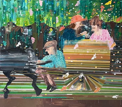 Filiz Azak imzalı tablo — Yağlı Boya, 198×200 cm, 16.000 TL müzayede satışı