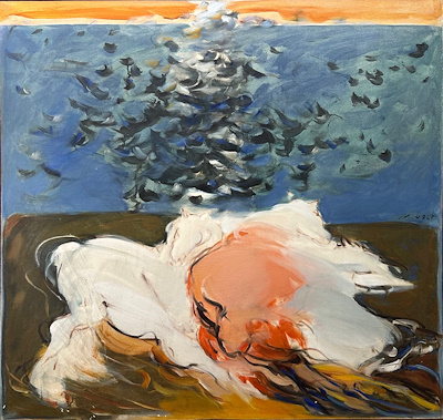 Mehmet Özet imzalı tablo — Yağlı Boya, 80×80 cm, 7.000 TL müzayede satışı