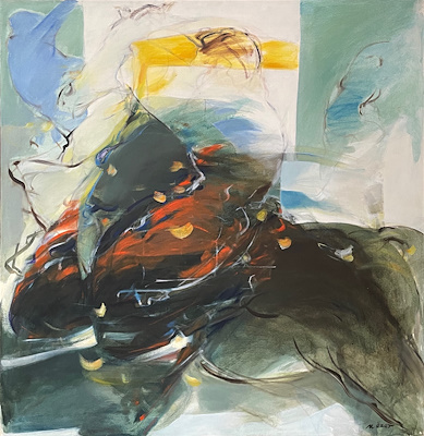Mehmet Özet imzalı tablo — Yağlı Boya, 100×100 cm, 7.500 TL müzayede satışı
