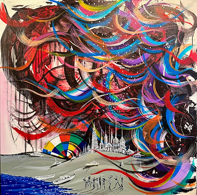 Mustafa Demirpençe imzalı tablo — Yağlı Boya, 100×100 cm, 7.000 TL müzayede satışı