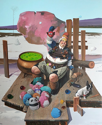 Alpay Aksayar imzalı tablo — Yağlı Boya, 160×130 cm, 170.000 TL müzayede satışı
