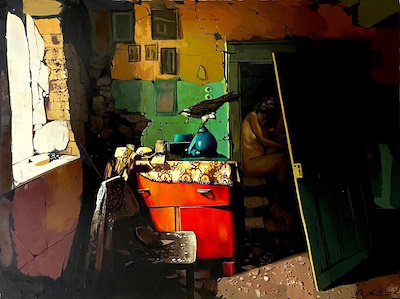İlke Kutlay imzalı tablo — Yağlı Boya, 140×160 cm, 70.000 TL müzayede satışı