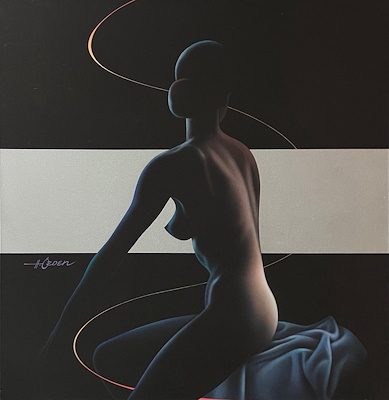 Haluk Özden imzalı tablo — Akrilik Boya, 100×90 cm, 60.000 TL müzayede satışı