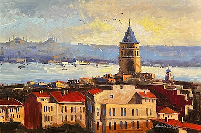 Mustafa Eldeniz imzalı tablo — Yağlı Boya, 60×90 cm, 8.500 TL müzayede satışı