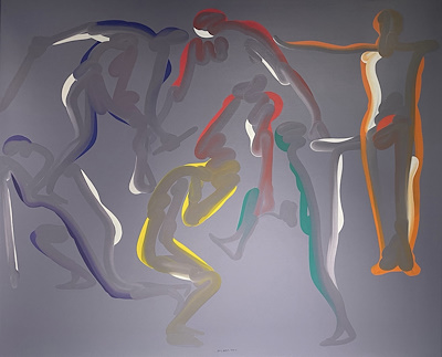 Mustafa Ata imzalı tablo — Karışık Teknik, 150×180 cm, 1.550.000 TL müzayede satışı