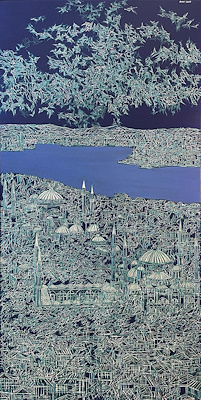 Devrim Erbil imzalı tablo — Yağlı Boya, 200×150 cm, 1.400.000 TL müzayede satışı