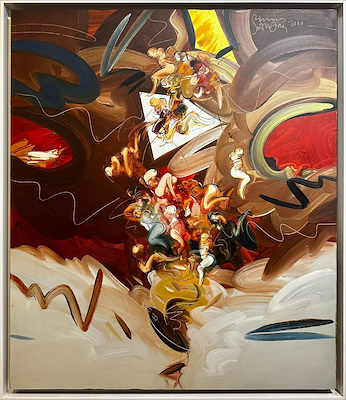 Enis Aktaş imzalı tablo — Yağlı Boya, 125×110 cm, 70.000 TL müzayede satışı