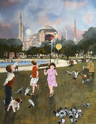 Faruk Cimok imzalı tablo — Yağlı Boya, 100×80 cm, 300.000 TL müzayede satışı