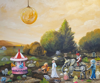Neslihan Özgenç imzalı tablo — Yağlı Boya, 60×70 cm, 40.000 TL müzayede satışı
