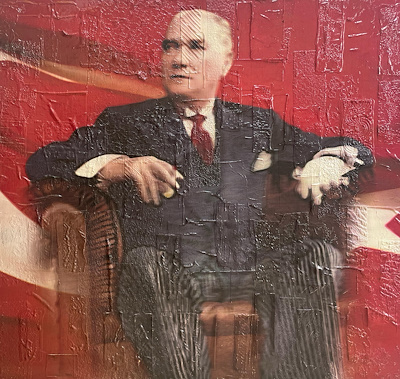 Serdar Okan imzalı tablo — Karışık Teknik, 100×100 cm, 12.000 TL müzayede satışı