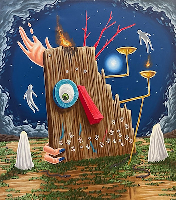 Yamaç Atan imzalı tablo — Yağlı Boya, 50×45 cm, 5.500 TL müzayede satışı