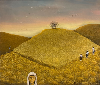 Yalçın Gökçebağ -Tuval Üzerine Yağlı Boya, 50 x 61 cm, 