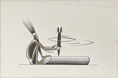 Turhan Selçuk imzalı tablo — Baskı, 50×70 cm, 15.000 TL müzayede satışı