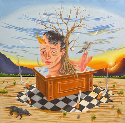 Yamaç Atan imzalı tablo — Akrilik Boya, 50×55 cm, 5.500 TL müzayede satışı
