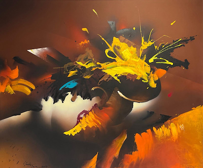 Güngör Taner imzalı tablo — Akrilik Boya, 146×180 cm, 690.000 TL müzayede satışı