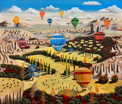 Recai Öztürk imzalı tablo — Yağlı Boya, 70×60 cm, 37.500 TL müzayede satışı