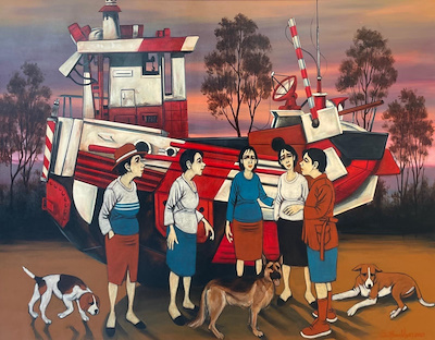 Orhan Umut imzalı tablo — Yağlı Boya, 90×120 cm, 275.000 TL müzayede satışı