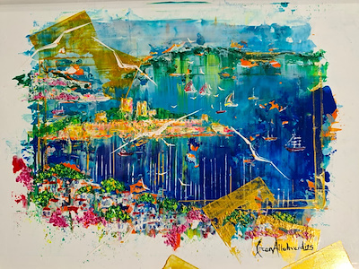 Özcan Allahverdi imzalı tablo — Yağlı Boya, 25×35 cm, 8.000 TL müzayede satışı