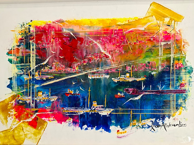 Özcan Allahverdi imzalı tablo — Yağlı Boya, 25×35 cm, 5.500 TL müzayede satışı