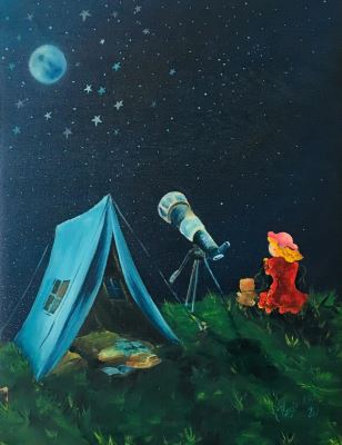 Özgür Aktı imzalı tablo — Yağlı Boya, 40×30 cm, 800 TL müzayede satışı