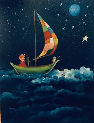 Özgür Aktı imzalı tablo — Yağlı Boya, 40×30 cm, 1.100 TL müzayede satışı