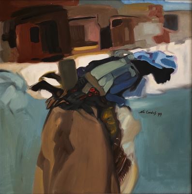 Ali Candaş imzalı tablo — Yağlı Boya, 48×48 cm, 4.250 TL müzayede satışı