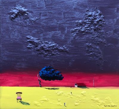 Necmi Gürseler imzalı tablo — Yağlı Boya, 100×150 cm, 16.000 TL müzayede satışı