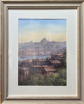Ali Kartal imzalı tablo — Sulu Boya, 22×30 cm, 6.000 TL müzayede satışı