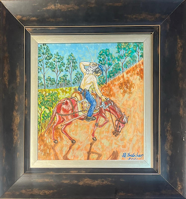 Hasan Nazım Balaban imzalı tablo — Yağlı Boya, 24×22 cm, 8.000 TL müzayede satışı