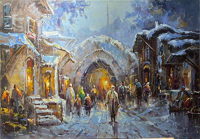 İrfan Çiftçi imzalı tablo — Yağlı Boya, 90×60 cm, 6.000 TL müzayede satışı