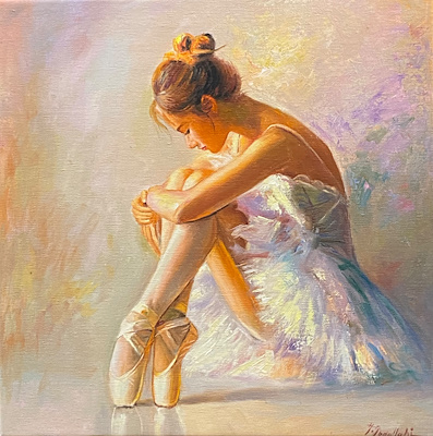 Hidayet Abdullahi imzalı tablo — Yağlı Boya, 40×40 cm, 2.000 TL müzayede satışı