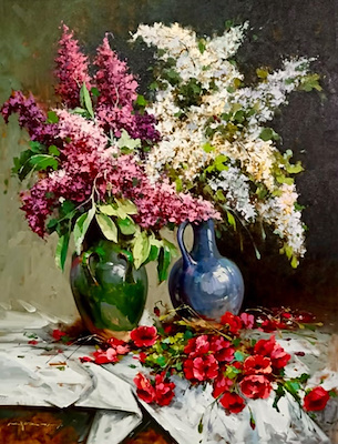 Mohammed Kazemi imzalı tablo — Yağlı Boya, 80×100 cm, 7.000 TL müzayede satışı
